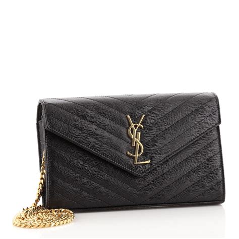 yves saint laurent monogram chain wallet|yves saint laurent shop online.